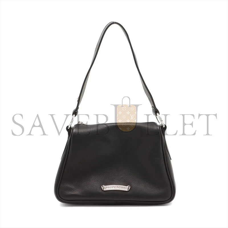 ch*0me he**ts chicken nU*gets shoulder bag leather black × silver large dagger a3938163 (23*15*5.5cm)